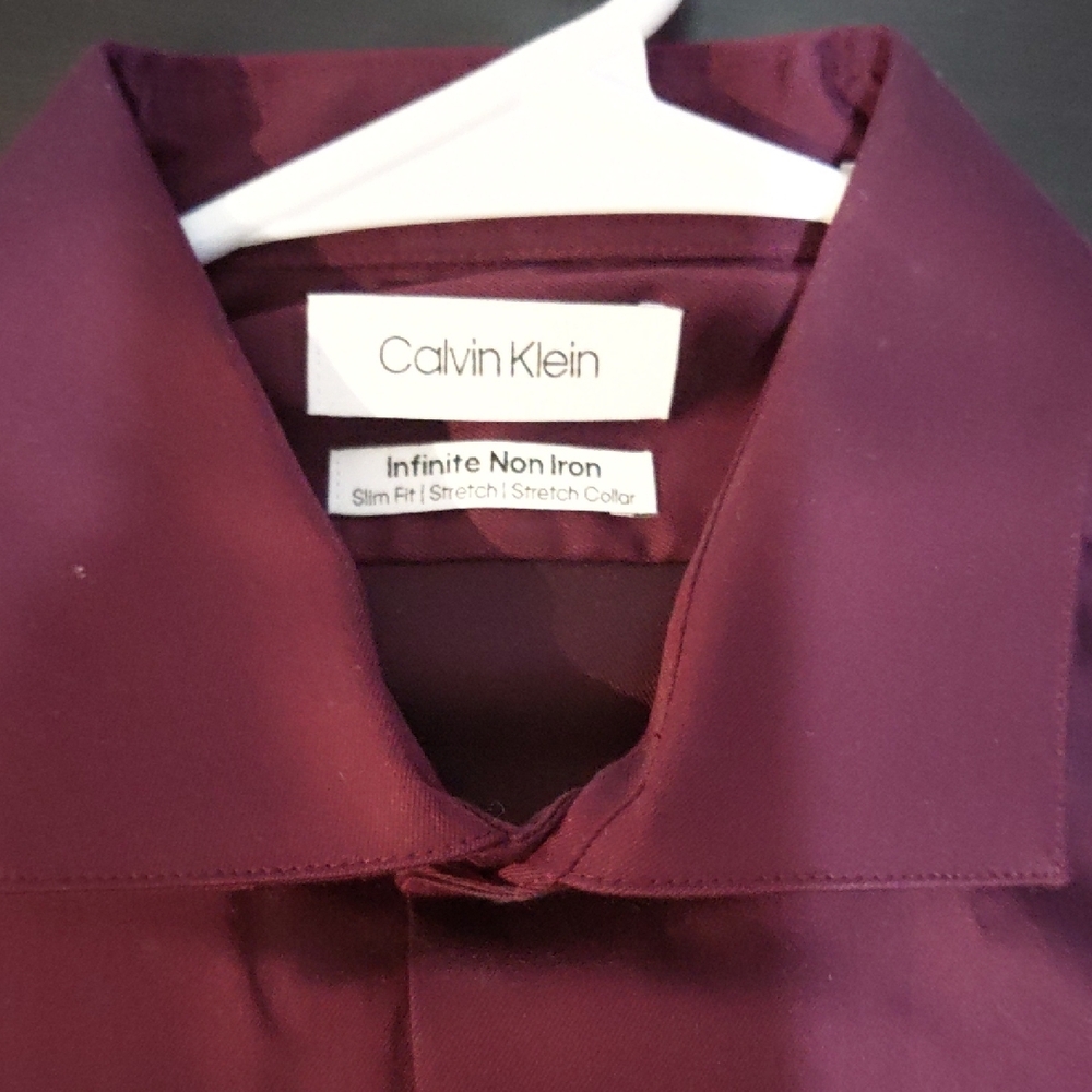 Calvin Klein Men's Burgundy Shirt